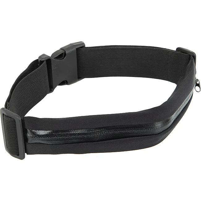 Поясная сумка для бега
 с одним отделением на молнии SP-SPORT
 GA-207 24х4,5см (Черный)