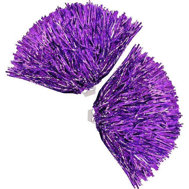 Помпони матові для танців із захватами-кільцями SP-SPORT Pom-Poms C-0833 2шт (Фіолетовий)