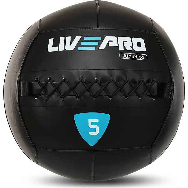 Мяч набивной медицинский для кроссфита WALL BALL LiveUp LP8103-5 5кг