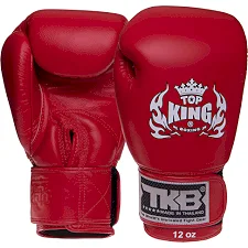 Рукавички для боксу шкіряні TOP KING Ultimate TKBGUV 8-18унцій (Червоний)