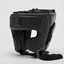 Боксерский шлем Leone CS435 BLACK Edition L (капа в комплекте)