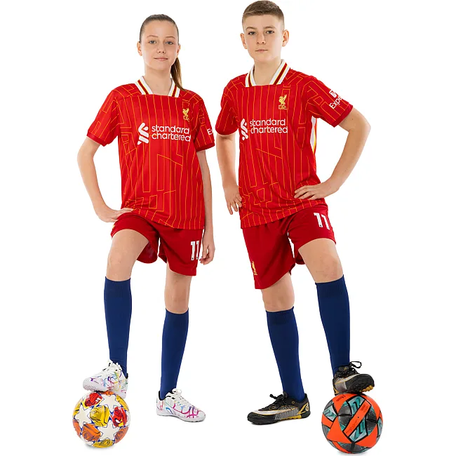Футбольна форма дитяча із символікою клубу
 LIVERPOOL SALAH 11 домашня 2025 SP-SPORT

 CO-4618 20-30 (Червоно-білий)