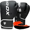 Боксерские перчатки RDX F6 Kara Matte White (капа в комплекте)