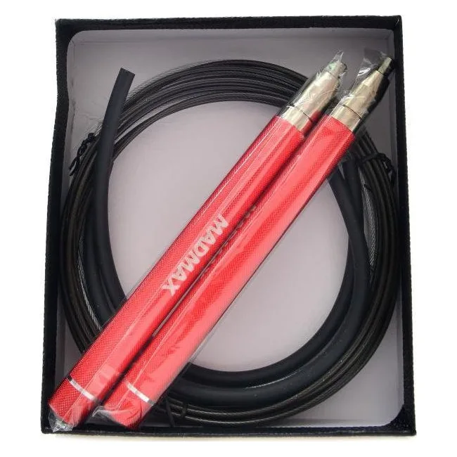 Скакалка скоростная на алюминиевая подшипниках MadMax MFA-286 Speed jump rope Red