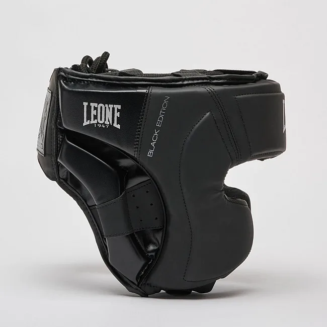 Боксерский шлем Leone CS435 BLACK Edition L (капа в комплекте)