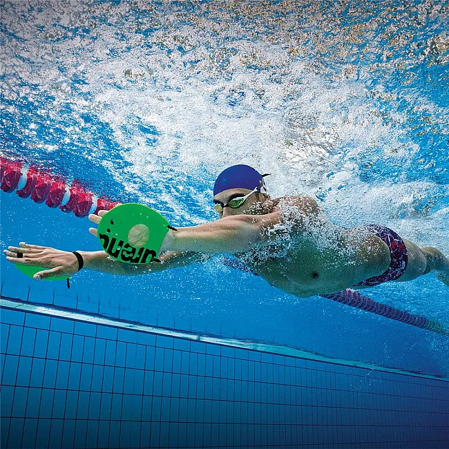 Лопатки для плавания Arena ELITE HAND PADDLE 2 зеленый, черный