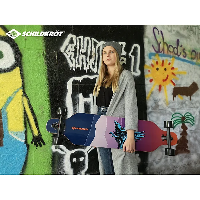 Лонгборд SCHILDKRÖT Longboard Freeride 41" - God Feather 2020v Max: 100 кг