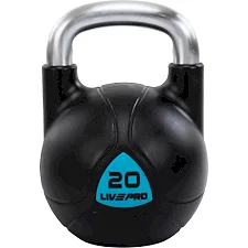 Цельная гиря с полиуретановым покрытием LiveUp LP8040-20 вес 20кг