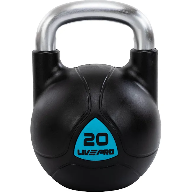 Цельная гиря с полиуретановым покрытием
 LiveUp LP8040-20 вес 20кг