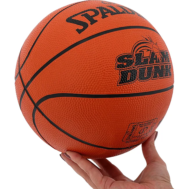 Баскетбольный мяч
 резиновый SPALDING SLAM DUNK 84584Z №5 (Оранжевый)