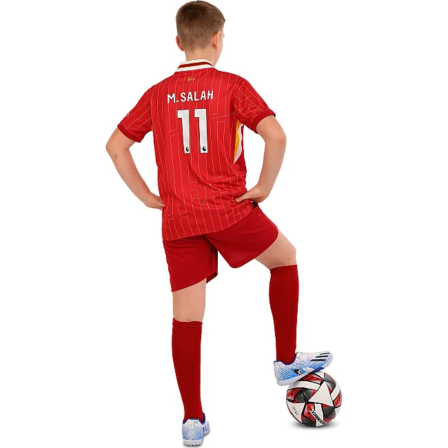 Футбольна форма дитяча із символікою клубу
 LIVERPOOL SALAH 11 домашня 2025 SP-SPORT

 CO-4618 20-30 (Червоно-білий)