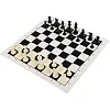 Шахматы пластиковые с игровым полем из ткани SP-SPORT P401 короля 10,5 см пешки 5 см