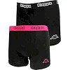 Трусы-боксеры Kappa Boxer 2-Pack Black/Fuchsia мужские S
