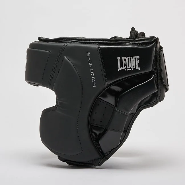 Боксерский шлем Leone CS435 BLACK Edition L (капа в комплекте)