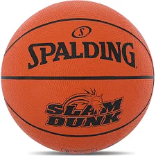 Баскетбольный мяч резиновый SPALDING SLAM DUNK 84584Z №5 (Оранжевый)