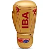 Боксерские перчатки GREEN HILL Super Star Gold Edition с лицензией IBA (Красный)