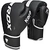 Боксерские перчатки RDX F6 Kara Matte White (капа в комплекте)