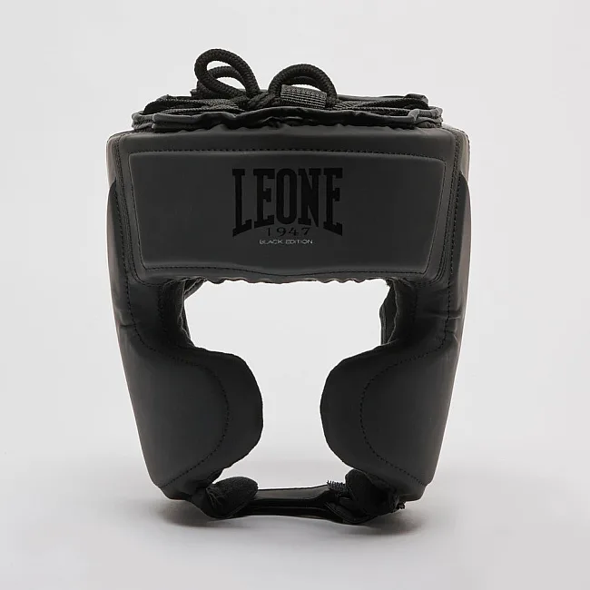 Боксерский шлем Leone CS435 BLACK Edition L (капа в комплекте)