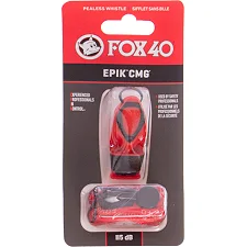 Свисток спортивный судейский пластиковый со шнурком EPIK CMG FOX40-EPIK CMG (Красный)