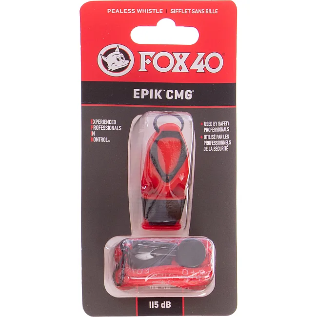 Свисток спортивный судейский пластиковый со шнурком EPIK CMG FOX40
-EPIK CMG (Красный)