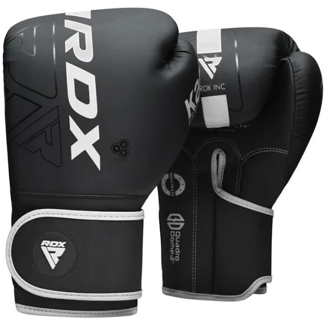 Боксерские перчатки RDX F6 Kara Matte White (капа в комплекте)