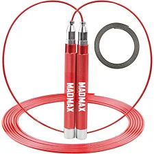 Скакалка скоростная на алюминиевая подшипниках MadMax MFA-286 Speed jump rope Red