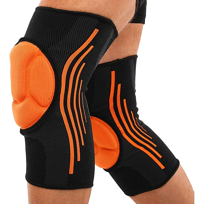 Наколенники спортивные MUTE MT-302-1
 2шт (Черный-оранжевый)