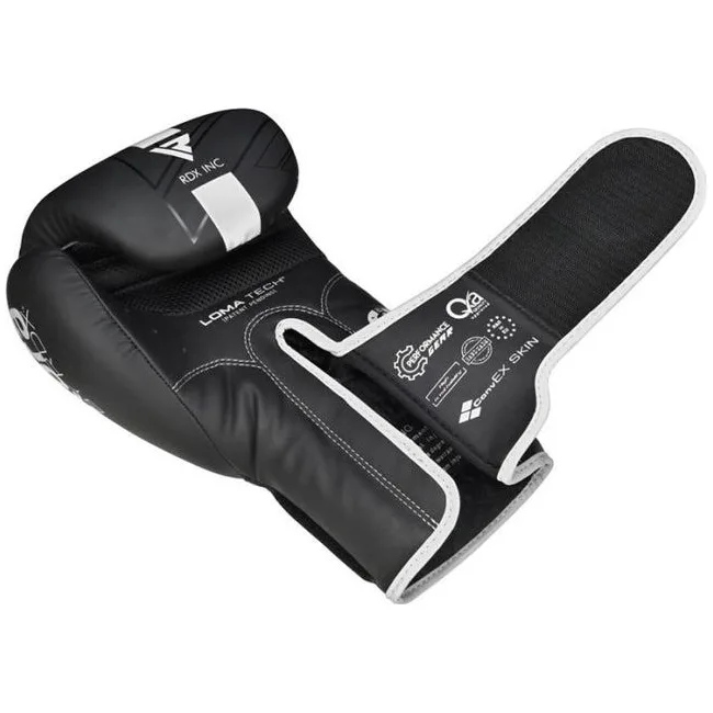 Боксерские перчатки RDX F6 Kara Matte White (капа в комплекте)
