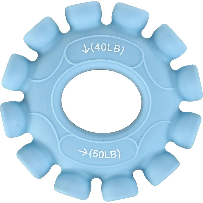 Кистевой эспандер кольцо с двойной нагрузкой JELLO FI-0650 1шт ø7.5 нагрузка 20LB-70LB (Голубой)