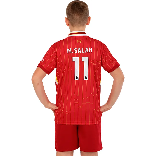 Футбольна форма дитяча із символікою клубу
 LIVERPOOL SALAH 11 домашня 2025 SP-SPORT

 CO-4618 20-30 (Червоно-білий)
