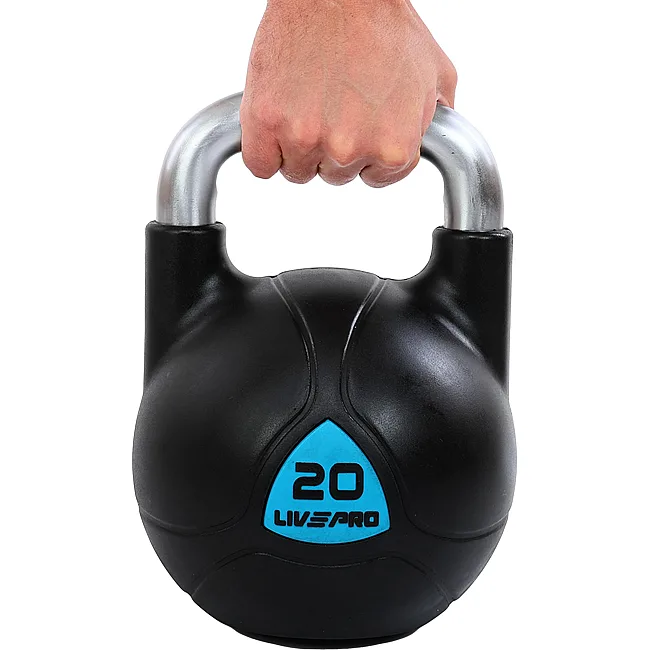 Цельная гиря с полиуретановым покрытием
 LiveUp LP8040-20 вес 20кг