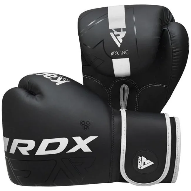 Боксерские перчатки RDX F6 Kara Matte White (капа в комплекте)