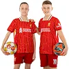 Футбольна форма дитяча із символікою клубу
 LIVERPOOL SALAH 11 домашня 2025 SP-SPORT

 CO-4618 20-30 (Червоно-білий)