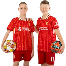 Футбольна форма дитяча із символікою клубу LIVERPOOL SALAH 11 домашня 2025 SP-SPORT CO-4618 20-30 (Червоно-білий)