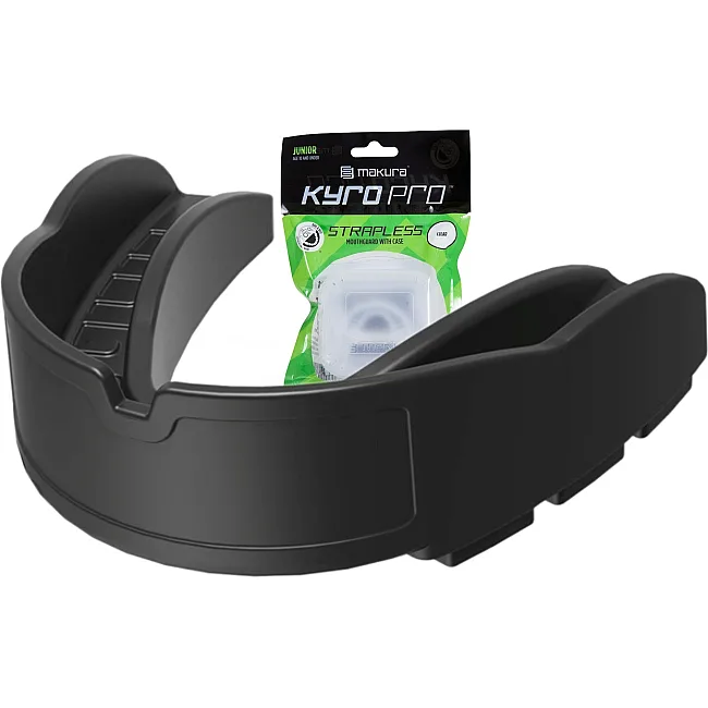 Боксерская капа MAKURA Kyro Pro Strapless детская (возраст до 10) Black