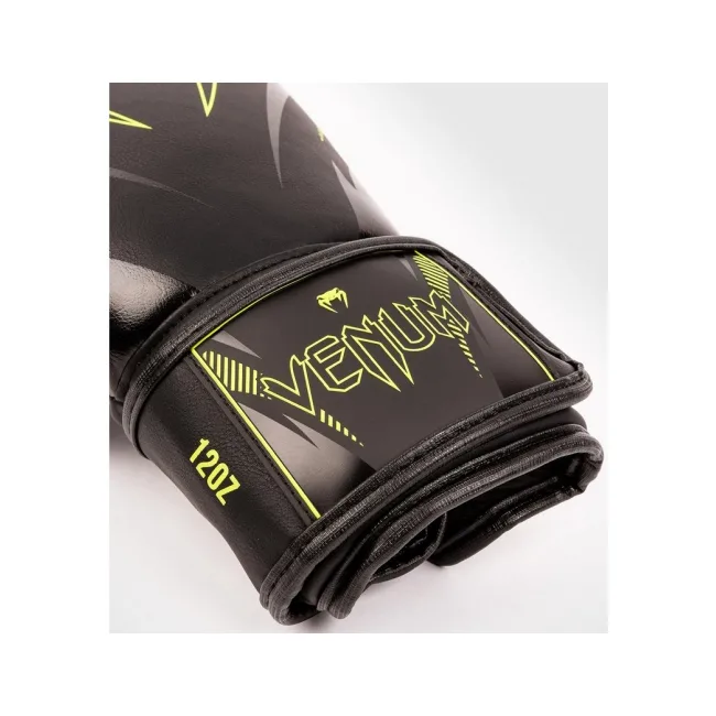 Рукавиці для боксу VENUM Impact Black Neo Yellow