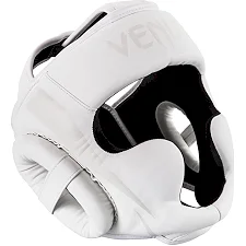 Боксерский шлем Venum Elite White White