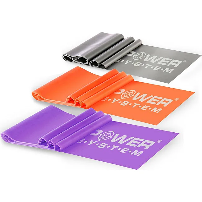 Эластичная лента для спорта POWER SYSTEM PS-4007 Resistance Band Set 3шт