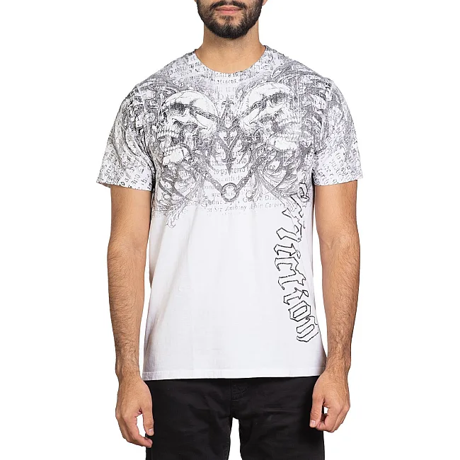 Футболка мужская AFFLICTION Collapse Tee White