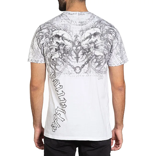 Футболка мужская AFFLICTION Collapse Tee White