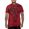 Футболка мужская AFFLICTION Wild Street Tee Affl.Red Biking Red Crystal