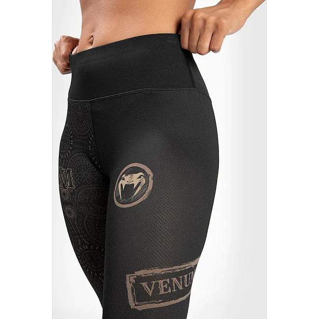 Леггинсы женские VENUM Women Santa Muerte Dark Side - - Black Brown