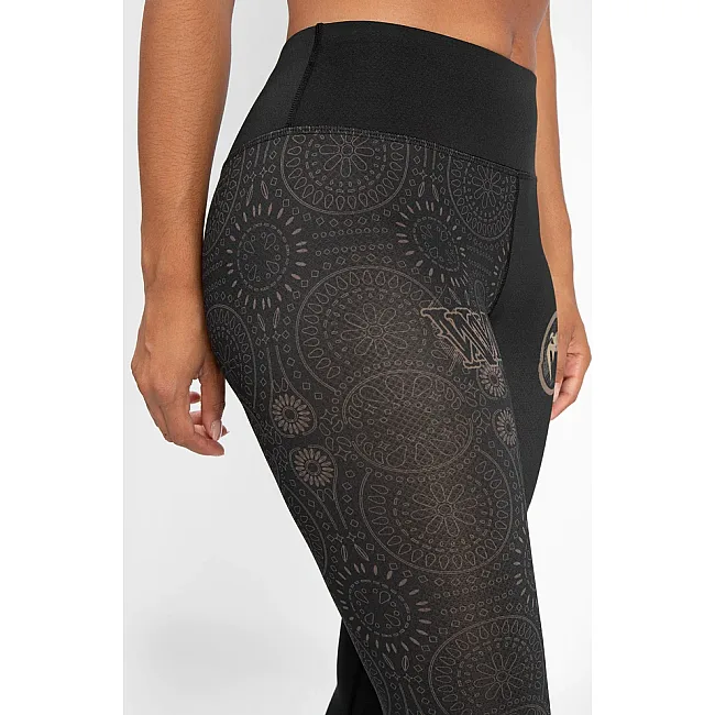 Леггинсы женские VENUM Women Santa Muerte Dark Side - - Black Brown