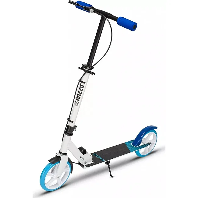 Самокат двухколесный RAZZO CITY 200 мм. алюминиевый HUL1-200 White/Blue