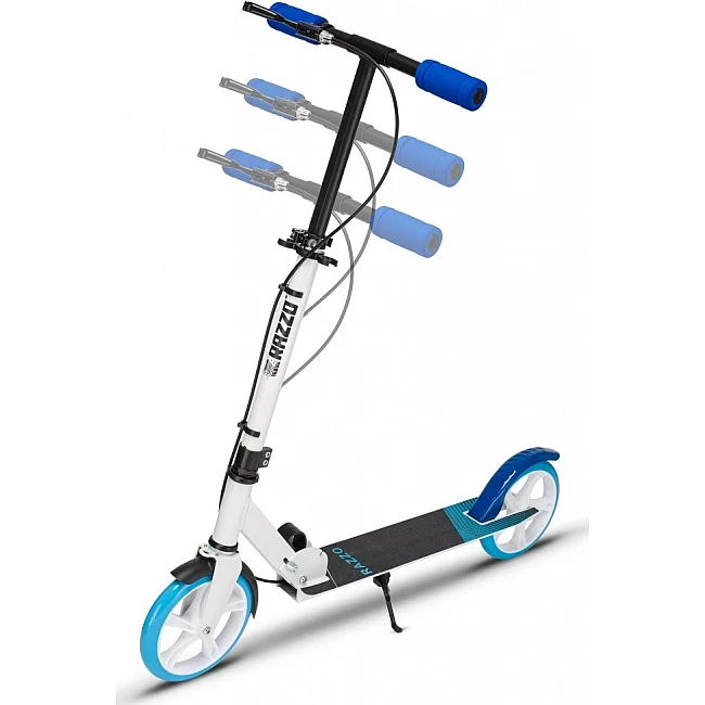 Самокат двухколесный RAZZO CITY 200 мм. алюминиевый HUL1-200 White/Blue