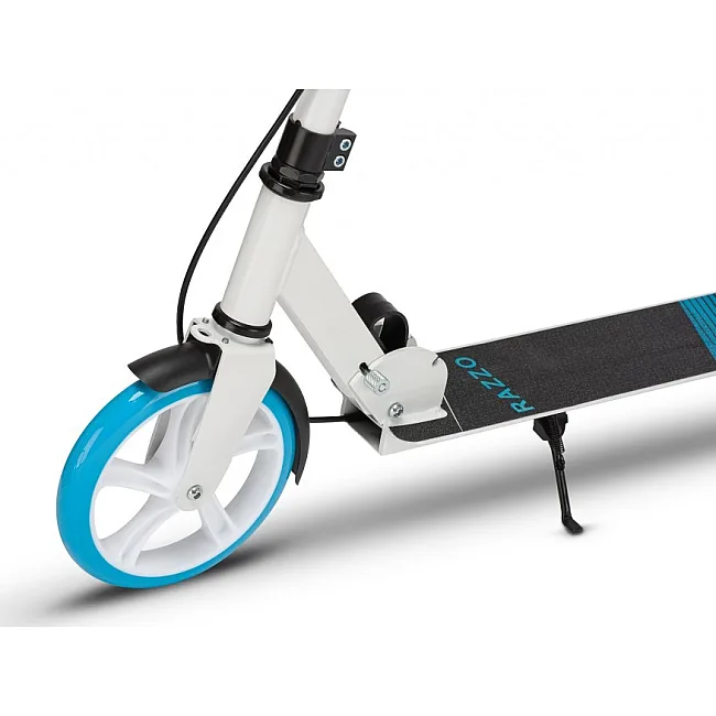 Самокат двухколесный RAZZO CITY 200 мм. алюминиевый HUL1-200 White/Blue