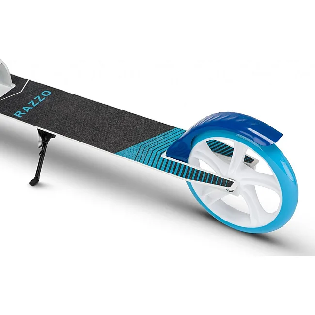 Самокат двухколесный RAZZO CITY 200 мм. алюминиевый HUL1-200 White/Blue