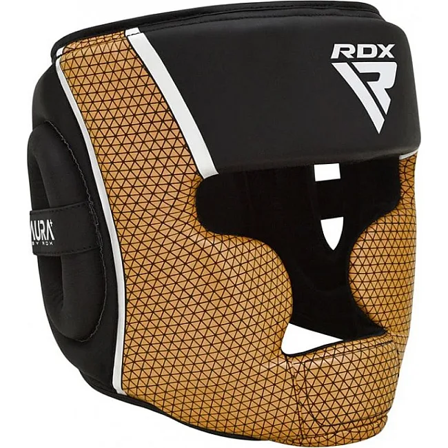 Шлем для бокса RDX T17 Aura Black Gold
