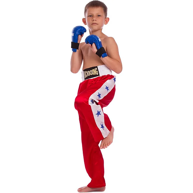 Детские штаны для кикбоксинга MATSA KICKBOXING MA-6735