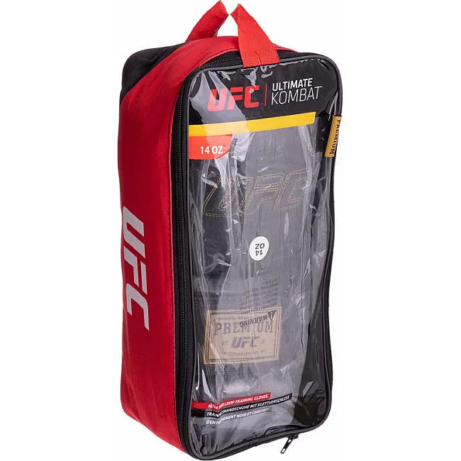 Боксерські рукавиці шкіряні UFC PRO Prem Hook & Loop UHK-75050 16 унцій